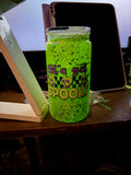 Glow in the Dark lets get spooky Snowglobe Tumbler