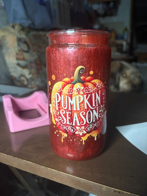 Pumpkin Season  Snow Globe Tumbler