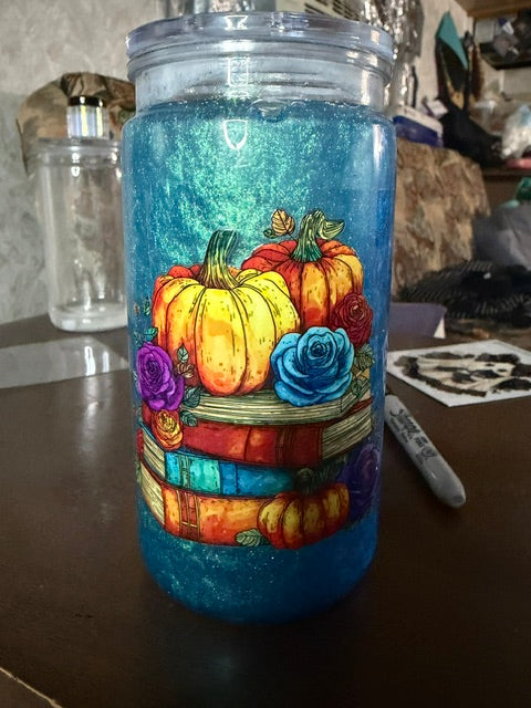 snow globe tumbler